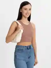 Белый женская сумка через плечо