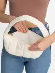 Белый женская сумка через плечо