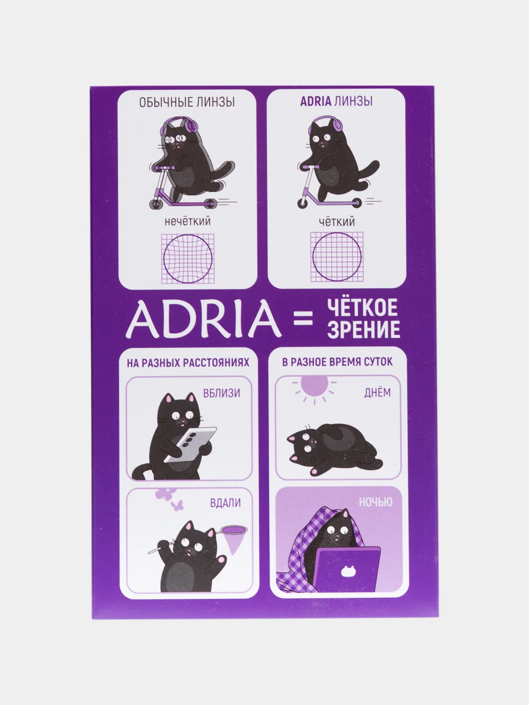 Набор пробник контактных линз №1 ADRIA (Tester Box)
