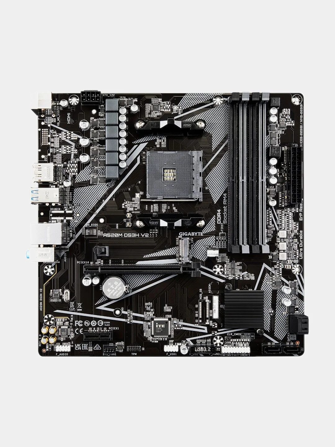 Материнская плата GIGABYTE A520M DS3H V2, SocketAM4, AMD A520, mATX, Ret
