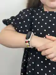 Белый часы детские электронные наручные на Новый год