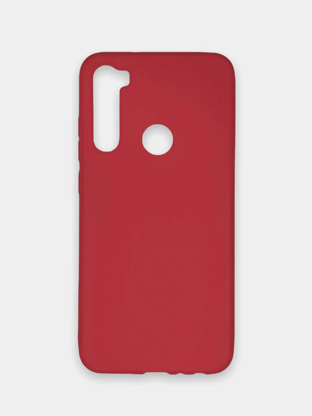 Алый чехол Xiaomi Redmi Note 8 / Redmi Note 8 2021, Редми Нот 8, силиконовый цветной матовый