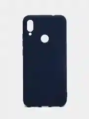 Темно-синий чехол Xiaomi Redmi Note 7 силиконовый цветной матовый (Сяоми Редми Нот 7)