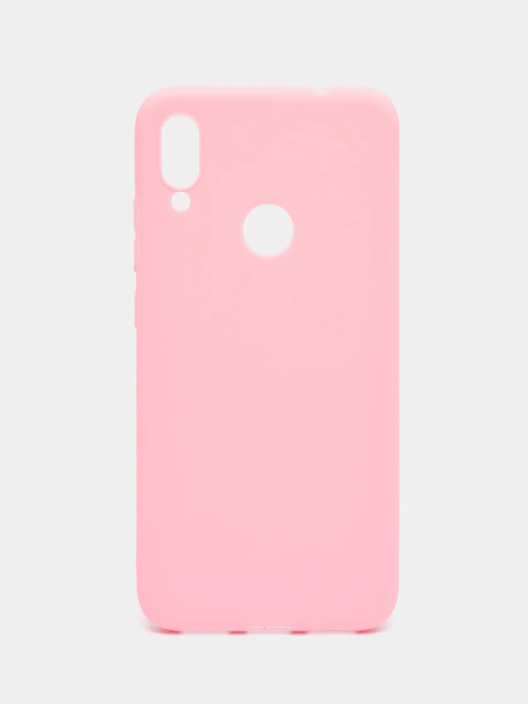 Розовый чехол Xiaomi Redmi Note 7 силиконовый цветной матовый (Сяоми Редми Нот 7)