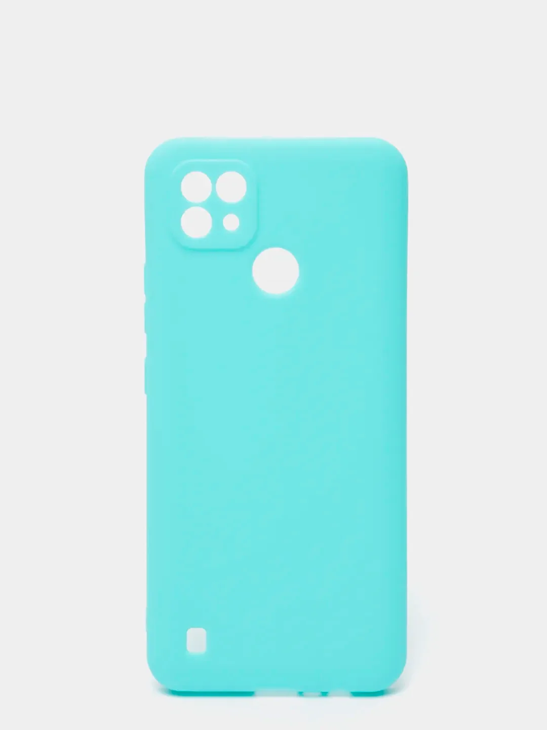Бирюзовый чехол для Realme C21, Realme  7,  Realme  C11 / C20, матовый силиконовый