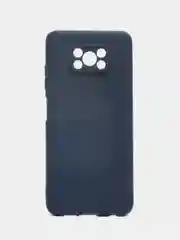 Темно-синий чехол на Xiaomi Poco X3 (NFC) / X3 Pro силиконовый, сяоми поко