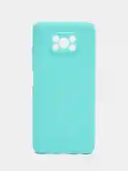 Голубой чехол на Xiaomi Poco X3 (NFC) / X3 Pro силиконовый, сяоми поко