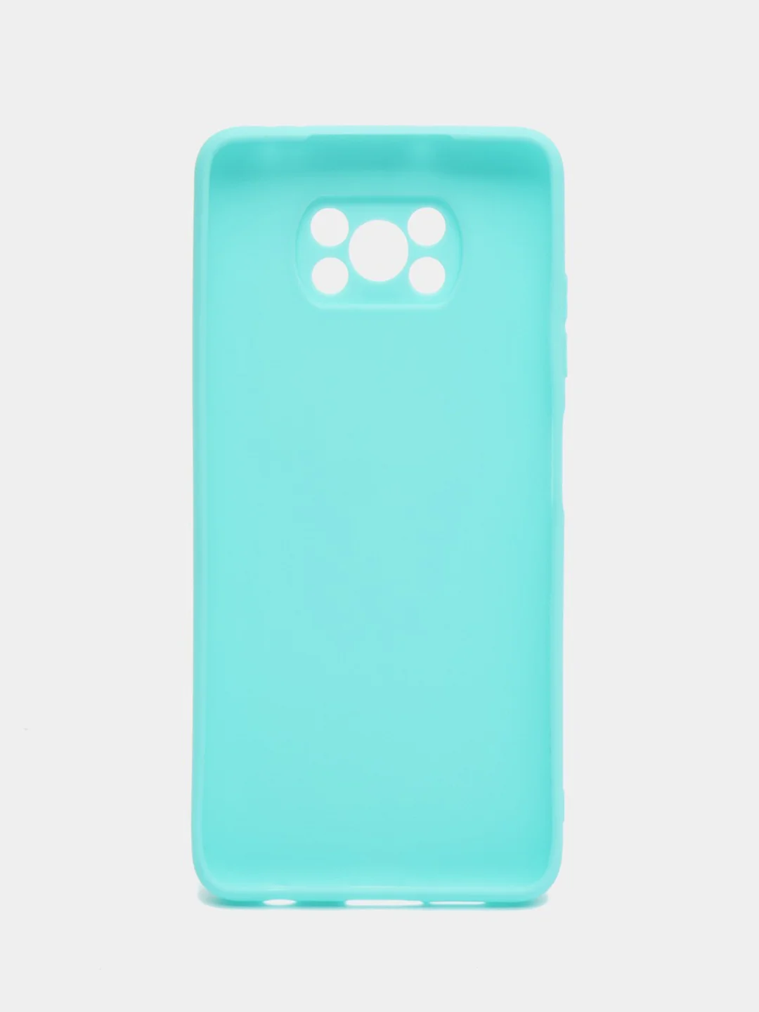 Голубой чехол на Xiaomi Poco X3 (NFC) / X3 Pro силиконовый, сяоми поко