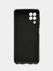 Хром чехол Samsung Galaxy A22, M22, M32, Самсунг Галакси А22, М22, М32 черный силиконовый