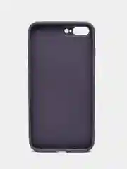 Индиго чехол силиконовый со стеклянной панелью для iPhone 7 Plus / iPhone 8 Plus
