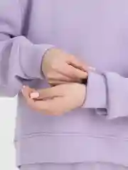 Лавандовый женский спортивный костюм на флисе
