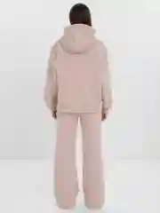 Бежевый женский спортивный костюм на флисе