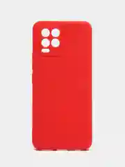Красный чехол Realme 8 / Realme 8 Pro Реалми 8 / 8 Про силиконовый цветной матовый