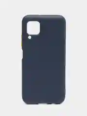 Темно-синий чехол Huawei P40 Lite, Хуавей П40 Лайт, силиконовый, противоударный