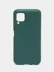 Тёмно-зелёный чехол Huawei P40 Lite, Хуавей П40 Лайт, силиконовый, противоударный