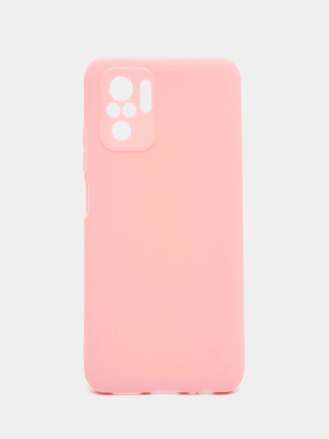 Розовый чехол Xiaomi Redmi Note 10 / Redmi Note 10S / Poco M5s силиконовый цветной матовый