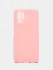 Розовый чехол Xiaomi Redmi Note 10 / Redmi Note 10S / Poco M5s силиконовый цветной матовый