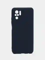 Темно-синий чехол Xiaomi Redmi Note 10 / Redmi Note 10S / Poco M5s силиконовый цветной матовый