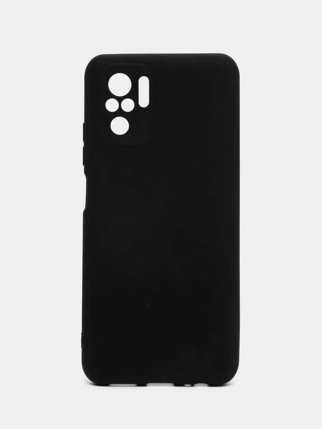 Черный чехол Xiaomi Redmi Note 10 / Redmi Note 10S / Poco M5s силиконовый цветной матовый