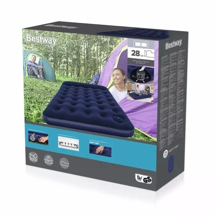 Bestway 67680 BW Надувной матрас 99х188х30см с подголовником, до 150кг