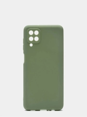 Чехол Samsung Galaxy A12 / M12  силиконовый матовый, цветной, прозрачный