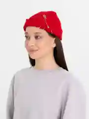 Красный шапка-бини унисекс