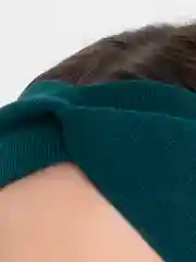 Тёмно-бирюзовый повязка весенняя женская/детская
