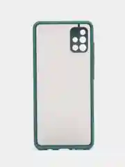 Морской чехол Samsung Galaxy A51 полупрозрачный пластиковый матовый с цветными кнопками