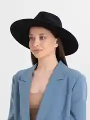 Белый шляпа женская с полями, широкая "Федора", весенняя панама
