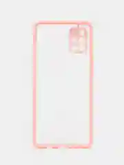 Конфетный чехол Samsung Galaxy A51 полупрозрачный пластиковый матовый с цветными кнопками