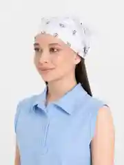 Белый бандана женская и мужская, платок, косынка на весну и лето, в поход и путешествие, панама