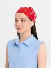 Красный бандана женская и мужская, платок, косынка на весну и лето, в поход и путешествие, панама