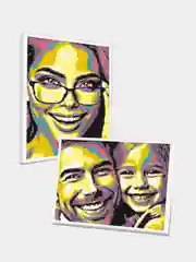 Картина по номерам на холсте по любой фото Qbrix Pop-Art А3