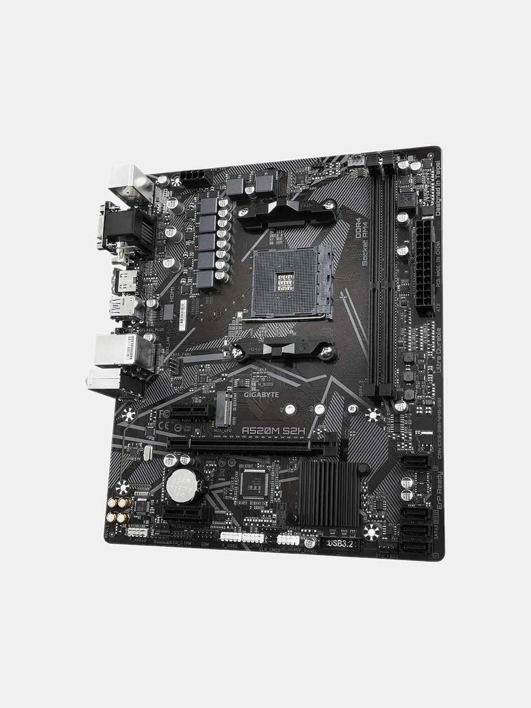 Материнская плата GIGABYTE A520M S2H, SocketAM4, AMD A520, mATX, Ret