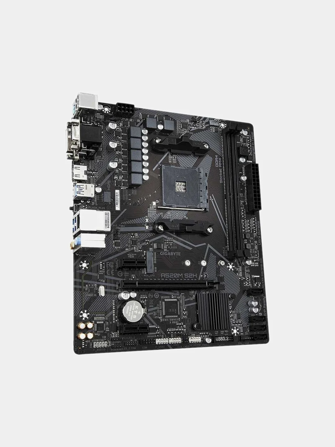 Материнская плата GIGABYTE A520M S2H, SocketAM4, AMD A520, mATX, Ret