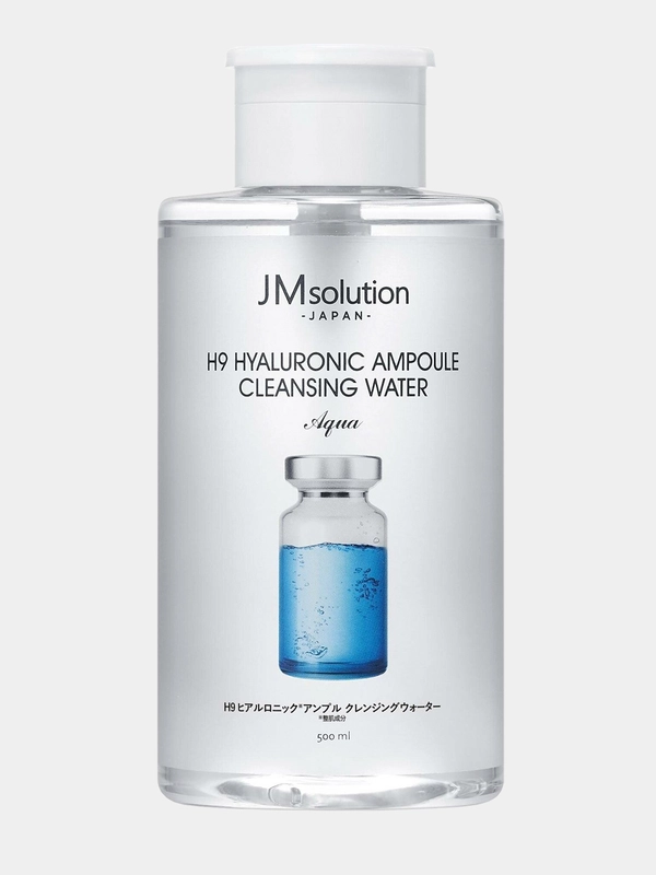 Очищающая вода для снятия макияжа JMsolution H9 Hyaluronic Ampoule Cleansing, 500 мл