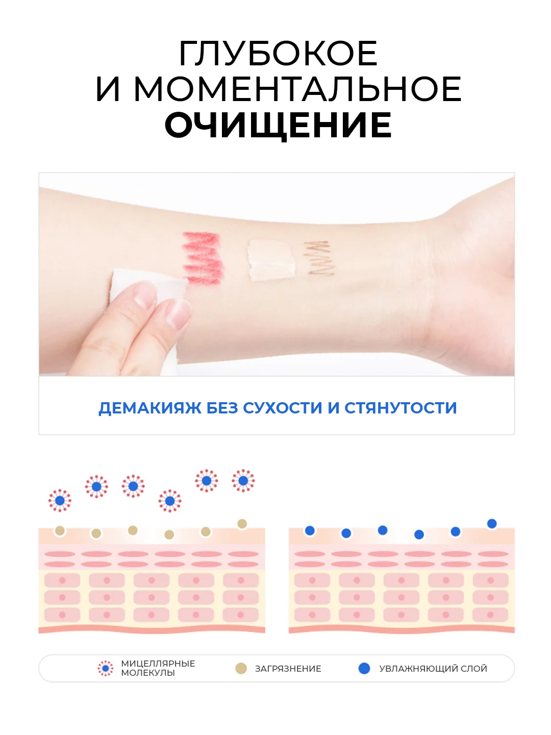 Очищающая вода для снятия макияжа JMsolution H9 Hyaluronic Ampoule Cleansing, 500 мл