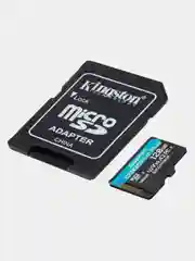 Карта памяти microSDXC UHS-I U3 Kingston Canvas Go! Plus 128 ГБ, 170 МБ/с, Class 10