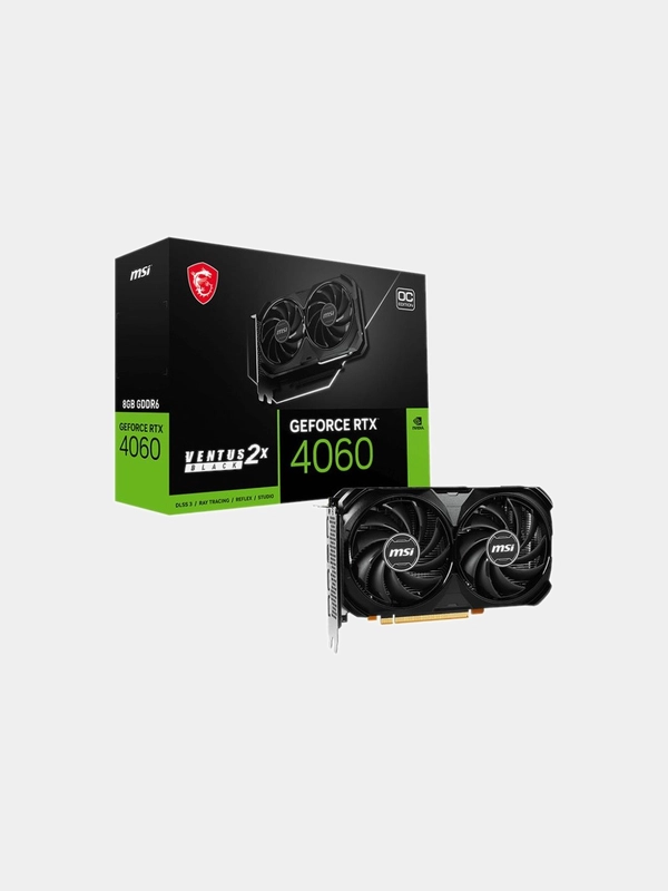 Видеокарта MSI NVIDIA GeForce RTX 4060 VENTUS 2X BLACK 8G
