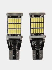 Лампы светодиодные LED T15 W16W 2шт, для огней заднего хода биполярые, обманка Canbus