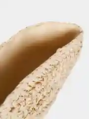 Белый соломенная сумка
