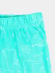 Зеленый пижама для мальчика: футболка и шорты