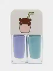 Лавандовый лак для ногтей двухцветный