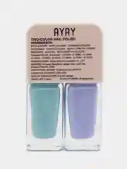 Лавандовый лак для ногтей двухцветный