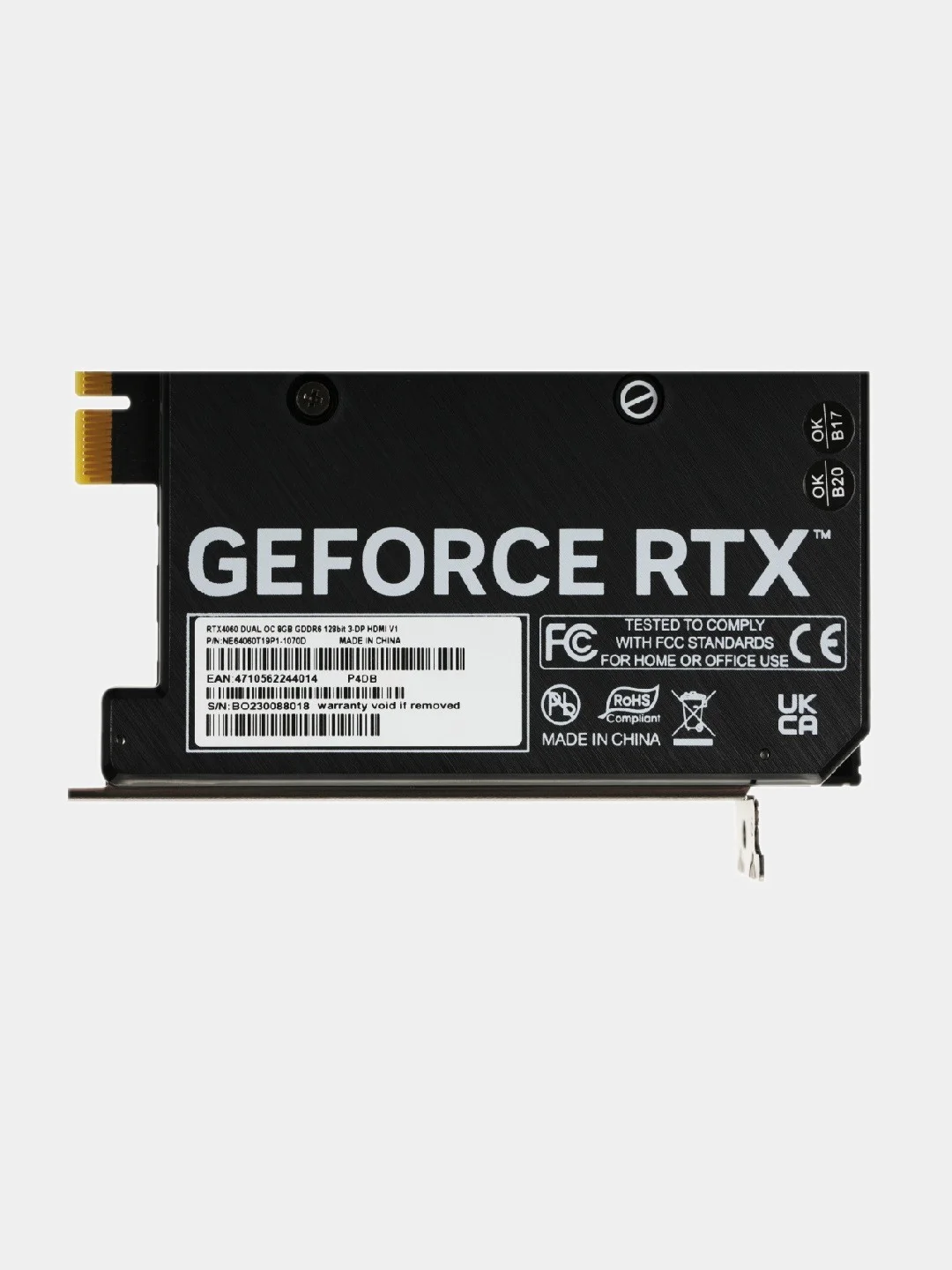 Видеокарта Palit NVIDIA GeForce RTX 4060 DUAL OC, GDDR6