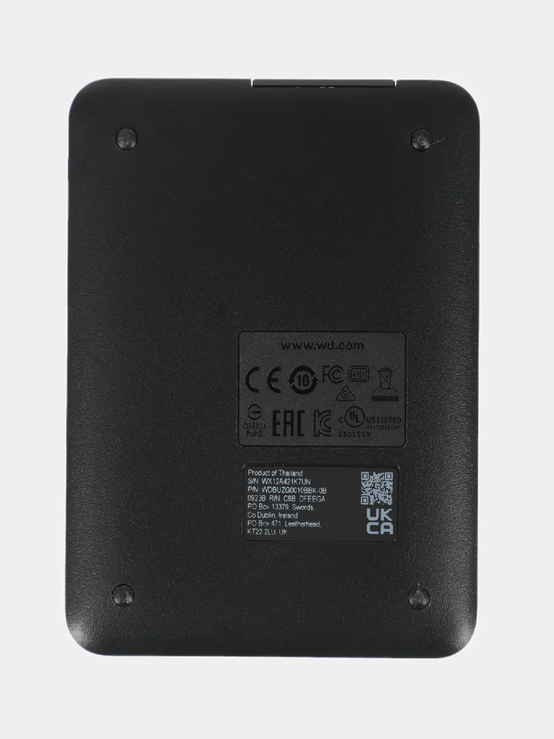 Внешний диск HDD WD Elements Portable WDBUZG0010BBK-WESN, 1ТБ, черный