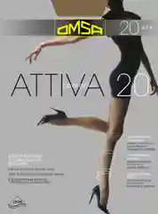 Бежевый колготки женские Omsa Attiva 20