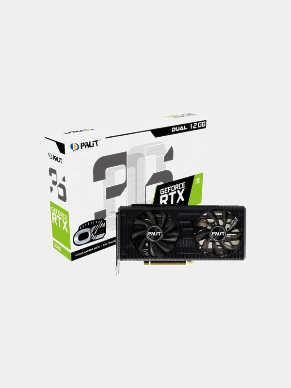 Видеокарта Palit NVIDIA GeForce PA-RTX3060 DUAL OC 12G