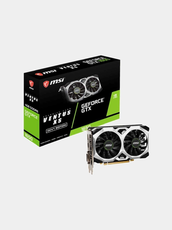 Видеокарта MSI NVIDIA GeForce GTX 1650 D6 VENTUS XS OCV1 4ГБ