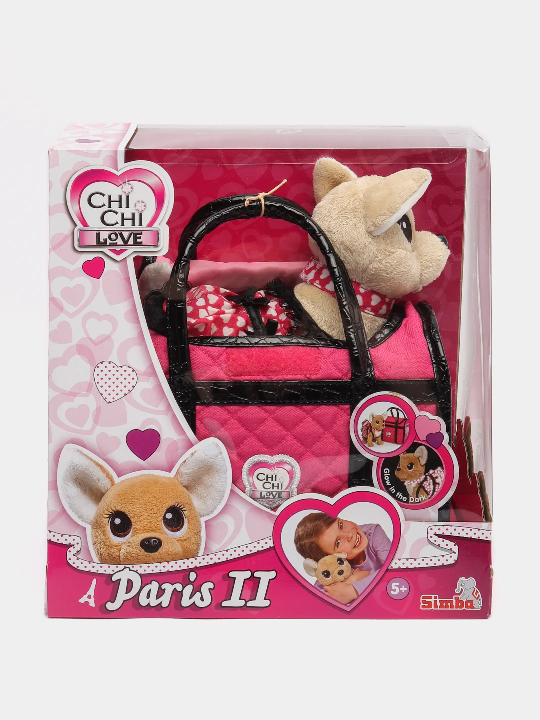 Плюшевая собачка в сумочке Chi-Chi Love (Чичи Лав) "Париж 2", Simba, 20 см, 5893123